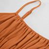 image:imageGRACE KARIN Womens Summer Maxi Dress 2026Smocked Ruched Bust Sundress with Adjustable Straps amp PocketsBeach Vacation DressOrange Brown