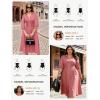 image:imageGRACE KARIN Womens Summer Midi Dress 2026 A Line Business Office Work Dress Fit and Flare Zipper 34 Sleeve Dress with PocketDark Pink