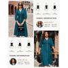 image:imageGRACE KARIN Womens Summer Midi Dress 2026 A Line Business Office Work Dress Fit and Flare Zipper 34 Sleeve Dress with PocketPeacock Blue