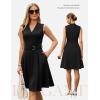 image:imageGRACE KARIN Womens Wear to Work Dresses 2026 Business Office Fit and Flare Midi Dress Church Outfits with PocketsBlack