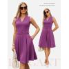 image:imageGRACE KARIN Womens Wear to Work Dresses 2026 Business Office Fit and Flare Midi Dress Church Outfits with PocketsPurple