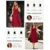 image:imageGRACE KARIN Womens Wear to Work Dresses 2026 Business Office Fit and Flare Midi Dress Church Outfits with PocketsRed