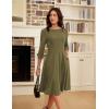 image:imageGRACE KARIN Work Dresses for Women 2026 34 Sleeve Fit and Flare Business Midi Dress Classy Office Dresses with PocketsAmy Green