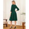 image:imageGRACE KARIN Work Dresses for Women 2026 34 Sleeve Fit and Flare Business Midi Dress Classy Office Dresses with PocketsGreen