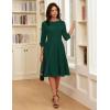 image:imageGRACE KARIN Work Dresses for Women 2026 34 Sleeve Fit and Flare Business Midi Dress Classy Office Dresses with PocketsGreen