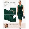 image:imageGRACE KARIN Work Dresses for Women 2026V Neck Business Office Bodyon DressSleeveless Pencil Semi Formal Midi DressDark Green