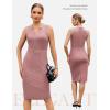 image:imageGRACE KARIN Work Dresses for Women 2026V Neck Business Office Bodyon DressSleeveless Pencil Semi Formal Midi DressPink