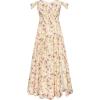 image:imageGRACE KARIN 2026 Womens Summer Floral Wedding Guest DressBeach Flowy A Line Maxi Off Shoulder Bridesmaid DressesBeige Purple