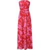 image:imageGRACE KARIN Women Strapless Dress Casual Loose Ruched Long Maxi Dress with PocketsRose Red