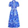 image:imageGRACE KARIN Women Summer Floral Maxi Dresses 2026 Wedding Guest Puff Sleeve Shirt Sundresses Boho Spring Clothes with PocketsRoyal Blue Floral