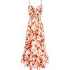 image:imageGRACE KARIN Womens Maxi Floral Sundresses Summer Beach Boho Dress Spaghetti Strap Dresses Casual Fashion Clothes with PocketsOrange and Yellow Floral