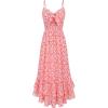 image:imageGRACE KARIN Womens Maxi Floral Sundresses Summer Beach Boho Dress Spaghetti Strap Dresses Casual Fashion Clothes with PocketsPink Floral
