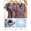 image:imageGRACE KARIN 2026 Womens Mesh Tops Summer Ruffle Sleeve Dressy Casual Top Floral Wrap Blouse Fashion OutfitsNavy Floral