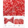 image:imageGRACE KARIN 2026 Womens Mesh Tops Summer Ruffle Sleeve Dressy Casual Top Floral Wrap Blouse Fashion OutfitsRed White