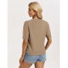 image:imageGRACE KARIN Womens Casual Short Sleeve Cardigan Lightweight Summer Cardigan Sweater 2026 Button Up Cropped Shrug SweaterDeep Khaki