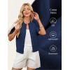 image:imageGRACE KARIN Womens Casual Short Sleeve Cardigan Lightweight Summer Cardigan Sweater 2026 Button Up Cropped Shrug SweaterNavy Blue