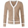 image:imageGRACE KARIN Cardigan Sweaters for Women Lightweight Long Sleeve Cropped Cardigan Spring Summer Fashion Clothing Outfits ShrugBeige White