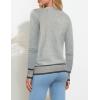 image:imageGRACE KARIN Cardigan Sweaters for Women Lightweight Long Sleeve Cropped Cardigan Spring Summer Fashion Clothing Outfits ShrugContrast Grey