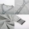 image:imageGRACE KARIN Cardigan Sweaters for Women Lightweight Long Sleeve Cropped Cardigan Spring Summer Fashion Clothing Outfits ShrugContrast Grey