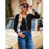 image:imageGRACE KARIN Cardigan Sweaters for Women Lightweight Long Sleeve Cropped Cardigan Spring Summer Fashion Clothing Outfits ShrugContrastblack