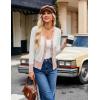 image:imageGRACE KARIN Cardigan Sweaters for Women Lightweight Long Sleeve Cropped Cardigan Spring Summer Fashion Clothing Outfits ShrugContrastwhite