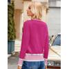 image:imageGRACE KARIN Cardigan Sweaters for Women Lightweight Long Sleeve Cropped Cardigan Spring Summer Fashion Clothing Outfits ShrugHot Pink