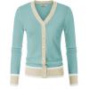 image:imageGRACE KARIN Cardigan Sweaters for Women Lightweight Long Sleeve Cropped Cardigan Spring Summer Fashion Clothing Outfits ShrugLight Blue