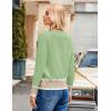image:imageGRACE KARIN Cardigan Sweaters for Women Lightweight Long Sleeve Cropped Cardigan Spring Summer Fashion Clothing Outfits ShrugLight Green