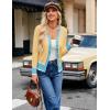 image:imageGRACE KARIN Cardigan Sweaters for Women Lightweight Long Sleeve Cropped Cardigan Spring Summer Fashion Clothing Outfits ShrugLight Yellow