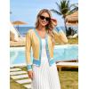 image:imageGRACE KARIN Cardigan Sweaters for Women Lightweight Long Sleeve Cropped Cardigan Spring Summer Fashion Clothing Outfits ShrugLight Yellow
