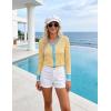 image:imageGRACE KARIN Cardigan Sweaters for Women Lightweight Long Sleeve Cropped Cardigan Spring Summer Fashion Clothing Outfits ShrugLight Yellow