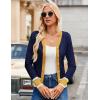 image:imageGRACE KARIN Cardigan Sweaters for Women Lightweight Long Sleeve Cropped Cardigan Spring Summer Fashion Clothing Outfits ShrugNavy Yellow