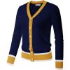 image:imageGRACE KARIN Cardigan Sweaters for Women Lightweight Long Sleeve Cropped Cardigan Spring Summer Fashion Clothing Outfits ShrugNavy Yellow