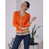 image:imageGRACE KARIN Cardigan Sweaters for Women Lightweight Long Sleeve Cropped Cardigan Spring Summer Fashion Clothing Outfits ShrugOrange