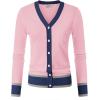 image:imageGRACE KARIN Cardigan Sweaters for Women Lightweight Long Sleeve Cropped Cardigan Spring Summer Fashion Clothing Outfits ShrugPink Navy