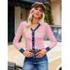 image:imageGRACE KARIN Cardigan Sweaters for Women Lightweight Long Sleeve Cropped Cardigan Spring Summer Fashion Clothing Outfits ShrugPink Navy