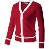 image:imageGRACE KARIN Cardigan Sweaters for Women Lightweight Long Sleeve Cropped Cardigan Spring Summer Fashion Clothing Outfits ShrugRed White