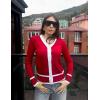 image:imageGRACE KARIN Cardigan Sweaters for Women Lightweight Long Sleeve Cropped Cardigan Spring Summer Fashion Clothing Outfits ShrugRed White