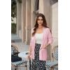 image:imageGRACE KARIN Long Cardigans for Women Long Sleeve Open Front Cardigan Sweaters Lightweight Spring Jacket with PocketsBlush Pink