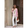 image:imageGRACE KARIN Long Cardigans for Women Long Sleeve Open Front Cardigan Sweaters Lightweight Spring Jacket with PocketsBlush Pink