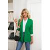 image:imageGRACE KARIN Long Cardigans for Women Long Sleeve Open Front Cardigan Sweaters Lightweight Spring Jacket with PocketsBright Green