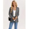 image:imageGRACE KARIN Long Cardigans for Women Long Sleeve Open Front Cardigan Sweaters Lightweight Spring Jacket with PocketsDark Gray