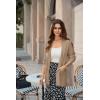 image:imageGRACE KARIN Long Cardigans for Women Long Sleeve Open Front Cardigan Sweaters Lightweight Spring Jacket with PocketsKhaki