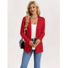 image:imageGRACE KARIN Long Cardigans for Women Long Sleeve Open Front Cardigan Sweaters Lightweight Spring Jacket with PocketsRed
