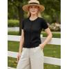 image:imageGRACE KARIN Short Sleeve Cardigan Summer Button up Sweaters for Women Lightweight Crew Neck Casual OutfitsBlack