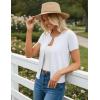 image:imageGRACE KARIN Short Sleeve Cardigan Summer Button up Sweaters for Women Lightweight Crew Neck Casual OutfitsBright White