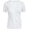 image:imageGRACE KARIN Short Sleeve Cardigan Summer Button up Sweaters for Women Lightweight Crew Neck Casual OutfitsBright White