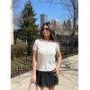 image:imageGRACE KARIN Short Sleeve Cardigan Summer Button up Sweaters for Women Lightweight Crew Neck Casual OutfitsIvory