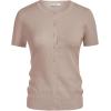 image:imageGRACE KARIN Short Sleeve Cardigan Summer Button up Sweaters for Women Lightweight Crew Neck Casual OutfitsKhaki