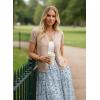 image:imageGRACE KARIN Short Sleeve Cardigan Summer Button up Sweaters for Women Lightweight Crew Neck Casual OutfitsKhaki